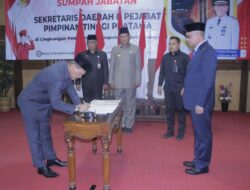 Pj Bupati Tulang Bawang Lantik Pejabat Pimpinan Tinggi Pratama