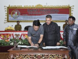 Pj Bupati Bersama DPRD Tubaba teken KUA PPAS APBD Perubahan 2024