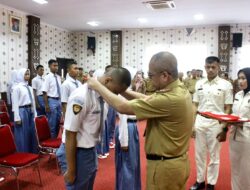 Sekda Kabupaten Tulang Bawang Lantik 33 Orang Calon PASKIBRAKA