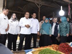 Kunker di Tubaba, Pj Gubernur Tinjau Pasar Panaragan Jaya