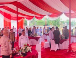 Wakapolres Tulang Bawang Barat Hadiri Peletakan Batu Pertama Pembangunan Kantor Pertanahan