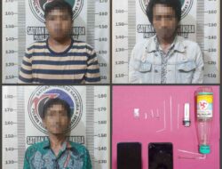 Pesta Sabu,Tiga Orang Warga Ditangkap Sat Resnarkoba Polres Tulang Bawang Barat