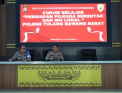Polres Tulang Bawang Barat Polda Lampung Tingkatkan SDM Laksanakan Program Polisi Belajar