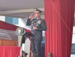 AKBP James Jadi Irup Penurunan Bendera Pada HUT Ke-79 Kemerdekaan RI