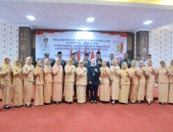Pj Bupati Menghadiri Pelantikan Pejabat Sekdakab dan Ketua Darma Wanita Tulang Bawang