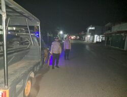 Patroli malam Polsek Tumijajar, Ciptakan Situasi Kondusif Jelang Pilkada