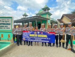 HUT Lalu Lintas Bhayangkara ke 69, Satlantas Polres Tubaba Gelar Bakti Religi di Rumah Ibadah