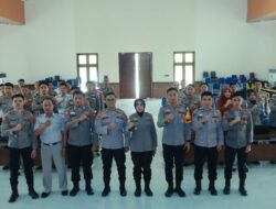 Supervisi Setum Polda Lampung ke Polres Tulang Bawang Barat Untuk Meningkatkan Tata Persuratan Dinas Polri