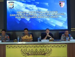 43 Personil Polres Tulang Bawang Barat di Lakukan PPL dan Pemuktahiran Data Catpers Oleh Bid Propam Polda Lampung