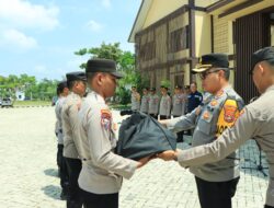 Kapolres Tulang Bawang Barat Lepas Pendistribusian Bansos Bantuan Sosial Nusantara Cooling System