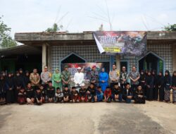 Kapolres Tulang Bawang Barat Hadiri Syukuran Hari Ulang Tahun TNI KE-79 di Makodim 0412 Lampung Utara