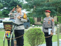 Polres Tulang Bawang Barat Melaksanakan Apel Gelar Pasukan Ops Ketupat Krakatau 2025