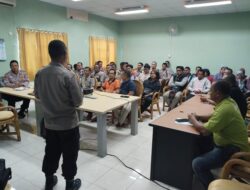 Polres Tulang Bawang Sosialisasikan Tagline Mudik Aman Keluarga Nyaman dan Hotline 110, Ini Tujuannya