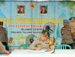 Kapolres Tulang Bawang Barat Cek dan Kontrol Pos Yan Serta Pos Pam Ops Ketupat Krakatau 2025 Arus Balik Pemudik