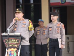 Kapolres Tulang Bawang Barat Ucapkan Terima Kasih Kepada Personel Pos Yan dan Pos Pam serta Masyarakat, Arus Mudik-Balik Lebaran Berjalan Lancar