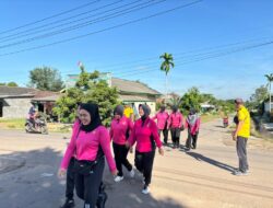 Polsek Lambu Kibang dan Bhayangkari Gelar Olahraga Bersama Untuk Tingkatkan Kebersamaan