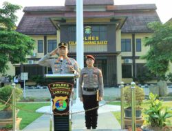 Kapolres Tulang Bawang Barat Pimpin Upacara Kenaikan Pangkat Pengabdian Personil