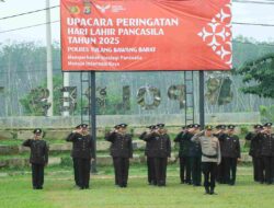 Kapolres Tulang Bawang Barat Pimpin Upacara Hari Lahir Pancasila ke- 80 Tahun 2025