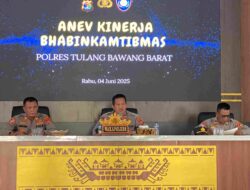 Sat Binmas Polres Tulang Bawang Barat Laksanakan Anev Tugas Bhabinkamtibmas Untuk Tingkatkan Kualitas Pelayanan