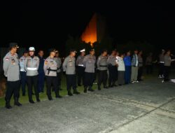 Kapolres Tulang Bawang Barat Pimpin Langsung Apel Pengamanan Malam Takbir Idul Adha 1446 H / 2025