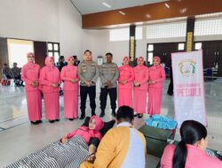 Polres Tulang Bawang Barat Gelar Donor Darah Dalam Rangka HUT Bhayangkara ke 79