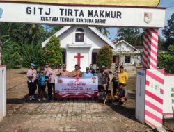 Polsek Tulang Bawang Tengah Gelar Bhakti Religi di Tempat Ibadah Menyambut Hari Bhayangkara Ke-79