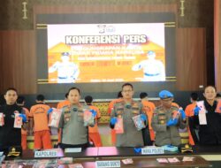 Kapolres Tulang Bawang Barat pimpin gelar Konferensi Pers, Paparkan Keberhasilan Pengungkapan Kasus Tindak Pidana Narkoba