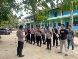 Personil Polsek TBT Laksanakan Pengamanan Kegiatan di Ponpes Darurrohman Tiyuh Mulya Kencana