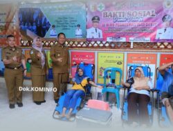 Bupati Tulang Bawang Tinjau Langsung Kegiatan Donor Darah di Puskesmas Way Dente