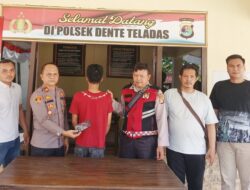 Polsek Dente Teladas Tangkap Pelaku Curas Yang Beraksi di Pangkas Rambut