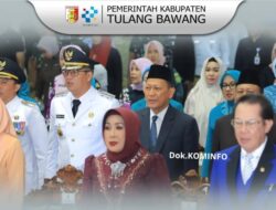 Gubernur Lampung Lantik Bupati dan Wakil Bupati Pesawaran, Bupati Tulang Bawang Hadir Beri Dukungan