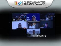 Pemkab Tulang Bawang Mengikuti Rapat Koordinasi Pengendalian Inflasi Melalui Zoom Meeting