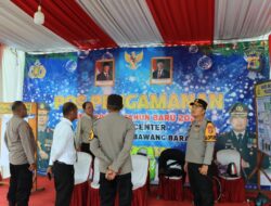 Kapolres Tulang Bawang Barat Monitoring dan pengecekan Pos Pengamanan (Pos Pam)  Ops Lilin Krakatau 2025.