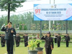 Polres Tulang Bawang Barat Gelar Upacara Peringatan Hari Ibu ke-97, Srikandi Polri Jadi Garda Terdepan Upacara