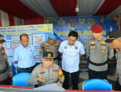 Kapolres Tulang Bawang Barat Cek dan Kontrol Pos Pelayanan (Pos Yan) Rest Area 215 Trans Tol Trans Sumatera Ops lilin Krakatau 2025