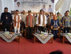 Dandim 0426 TB, Dampingi Kunjungan Kerja Wakil Menteri Transmigrasi RI di Kabupaten Mesuji