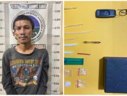 Kedapatan Miliki Sabu seorang Pria Dewasa  Diringkus Sat Res Narkoba Polres Tulang Bawang Barat