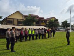 Antisipasi Bencana Hidrometeorologi, Polres Tulang Bawang Barat Gelar Apel Rutin Posko Tanggap Darurat dan Siagakan Personil