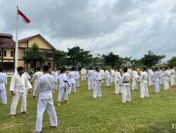 Polres Tulang Bawang Barat Gelar Latihan Bela Diri Polri Untuk Usulan Kenaikan Pangkat Periode 1 Juli 2026