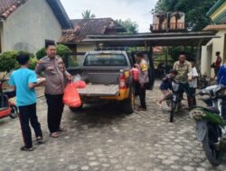 Polsek Lambu Kibang Gelar Jumat Berkah, Tebar Kepedulian Lewat 50 Paket Makanan ke Warga di Tiyuh Kibang Budi Jaya