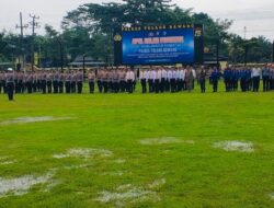 Mayor Arif Affuan Pabung Hadiri Apel Gelar Pasukan dalam Rangka Operasi Keselamatan Krakatau TA 2026