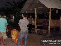 Brigpol Rolis Aditia Guncang Dini Hari, Pastikan Kampung Lingai Aman dan Terkendali