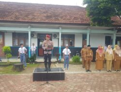 Police Go to School, Kasat Reskrim Polres Tulang Bawang Barat Jadi Inspektur Upacara di SMAN 1 Tulang Bawang Tengah