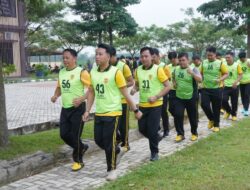 Polres Tulang Bawang Barat Gelar Kesamaptaan Jasmani Semester 1 Tahun 2026