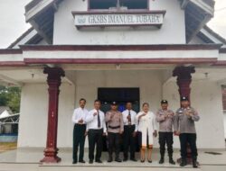 Personil Polsek Tulang Bawang Tengah Laksanakan Pengamanan Ibadah Gereja Berikan Rasa Aman saat Ibadah