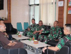 Dandim 0426/TB Sambut Hangat Silaturahmi Kajari Tulang Bawang di Makodim
