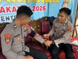 Ops Ketupat Krakatau 2026, Si Dokkes Polres Tulang Bawang Barat Gelar Patroli Kesehatan ke Pos Pengamanan