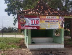 Polsek Banjar Agung Pasang Baner Himbauan 110, Perkuat Akses Masyarakat ke Layanan Kepolisian