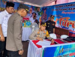Kapolres Tulang Bawang Barat Cek dan Kontrol Pos Pengamanan ( Pos Pam ) Exit Tol Lambu Kibang Ops Ketupat Krakatau 2026