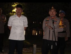Bupati Bersama Kapolres Tulang Bawang Barat Pimpin Langsung Apel Pengamanan Malam Takbir Idul Fitri 1447 H